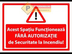 Indicatoare acest spatiu functioneaza fara autorizatie isu